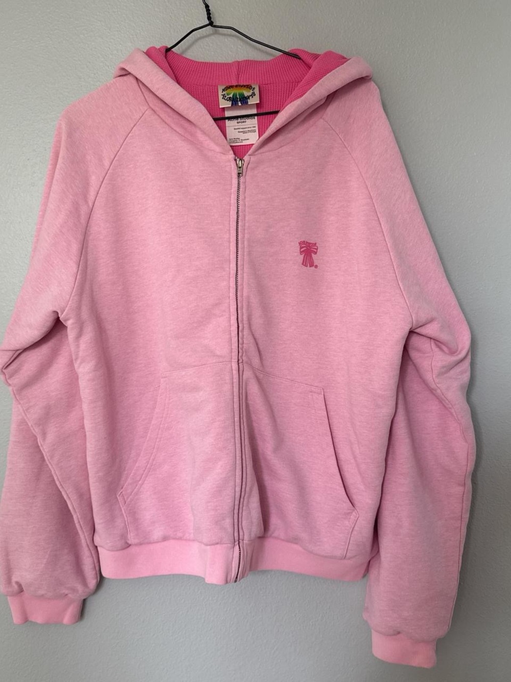 acne studios zip up hoodie with a relaxed fit hoodie